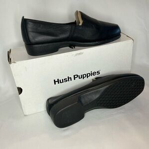 Hush Puppies Heaven Black Leather Loafers